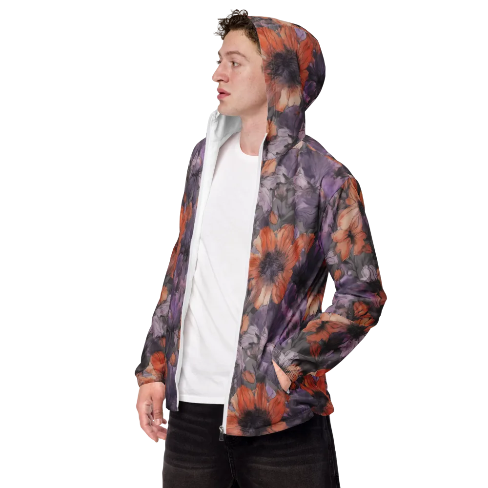 Poppy Dusk on Men's Windbreaker — Left Front