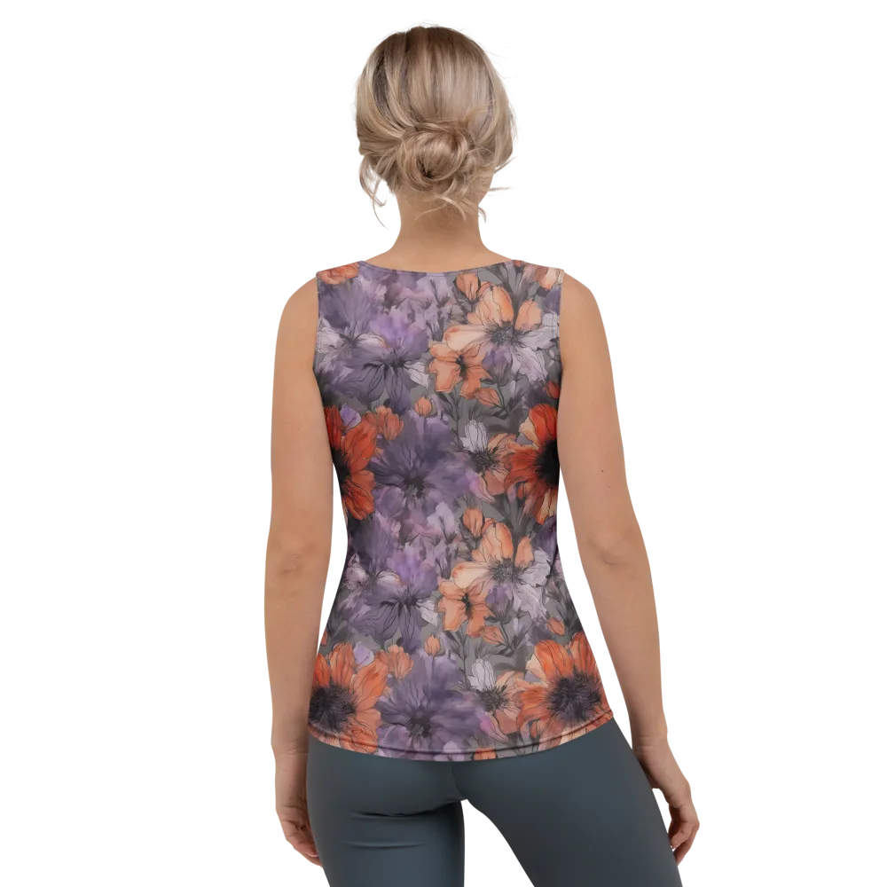 Poppy Dusk on Women's Tank Top — Back