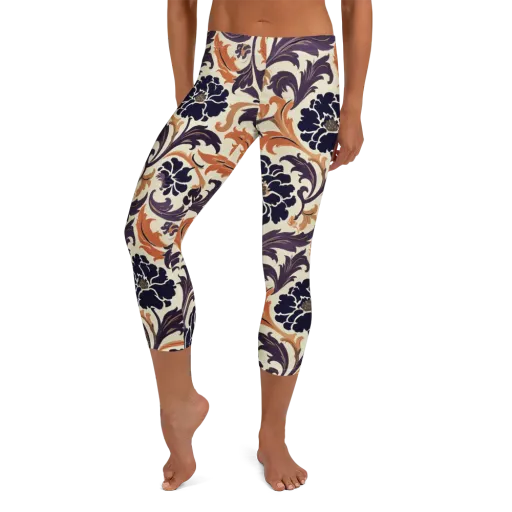 Copper Nocturne on a Capri Leggings