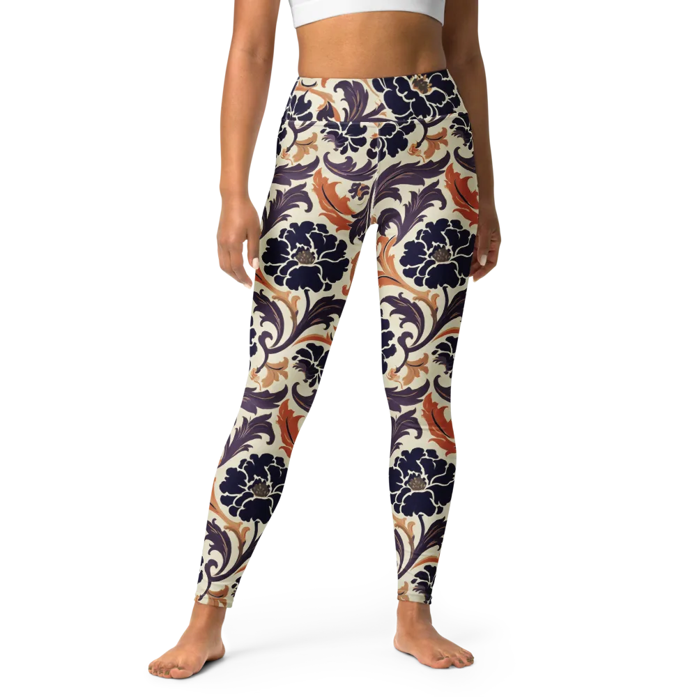Copper Nocturne on Yoga Leggings — Front