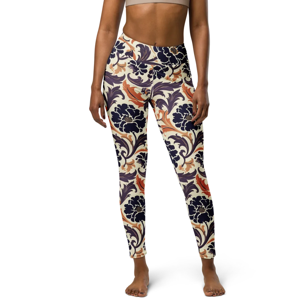 Copper Nocturne on Yoga Leggings — Front