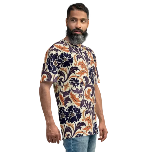Copper Nocturne on a Men's Crew Neck T-Shirt