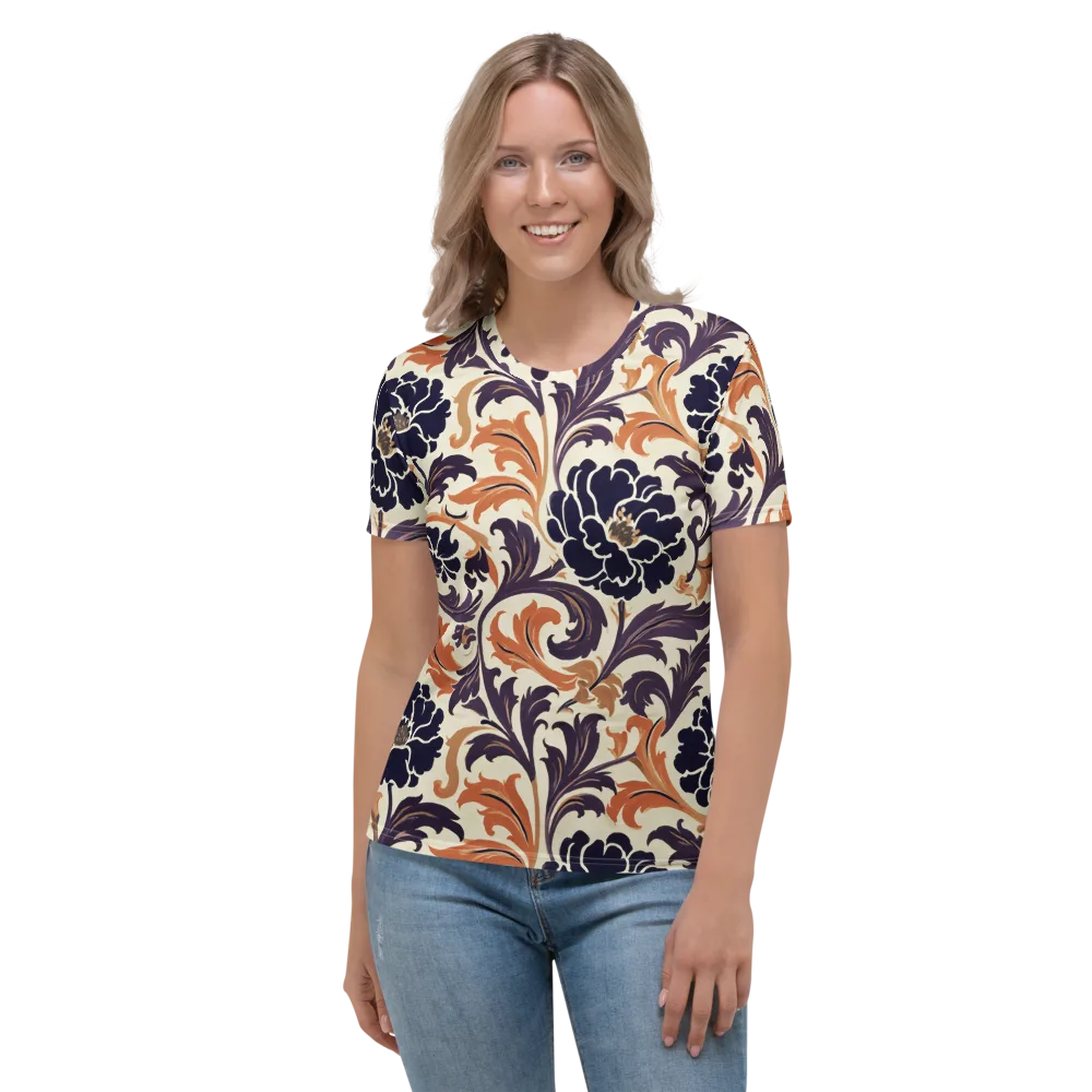 Copper Nocturne on Women's Crew Neck T-Shirt — Front