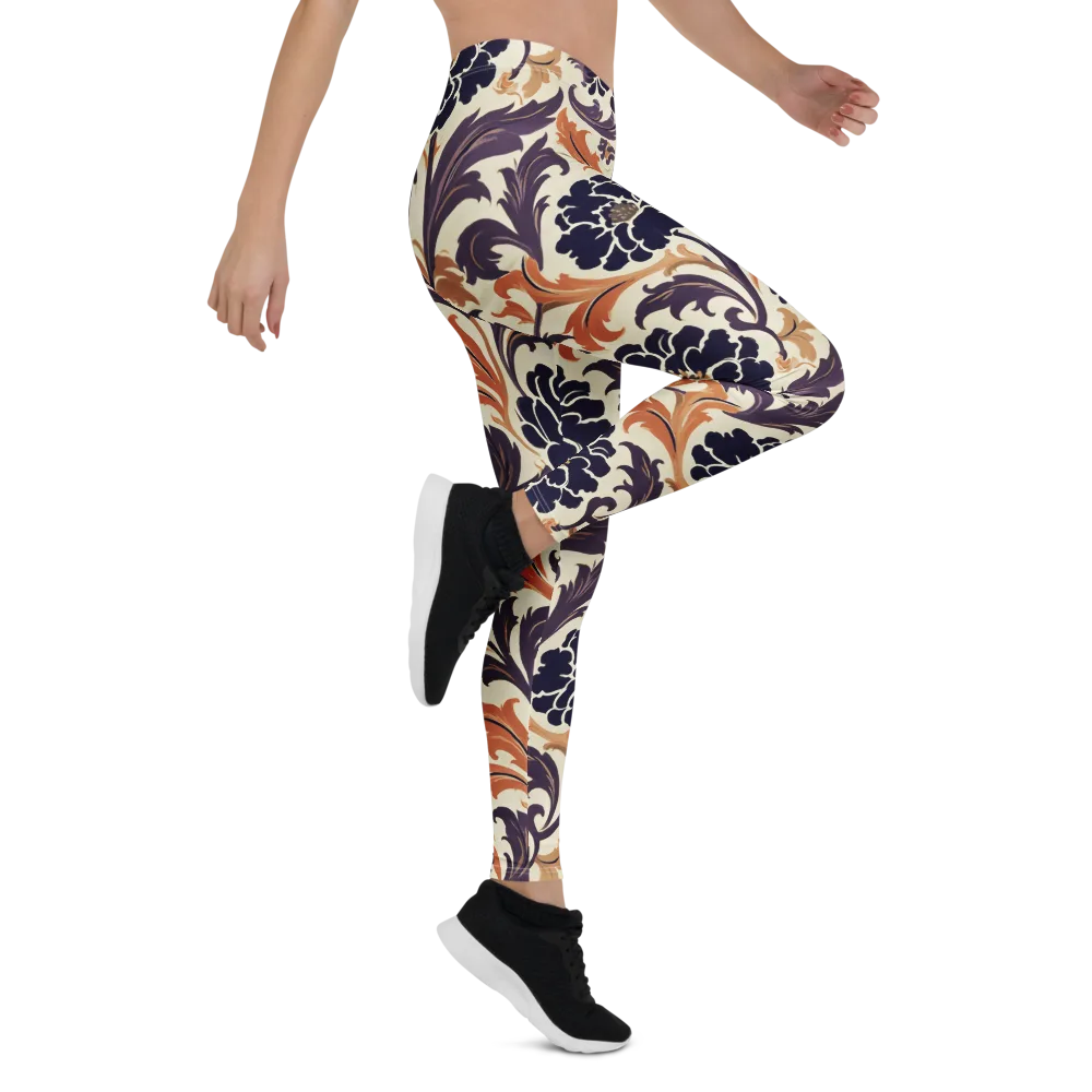Copper Nocturne on Leggings — Right