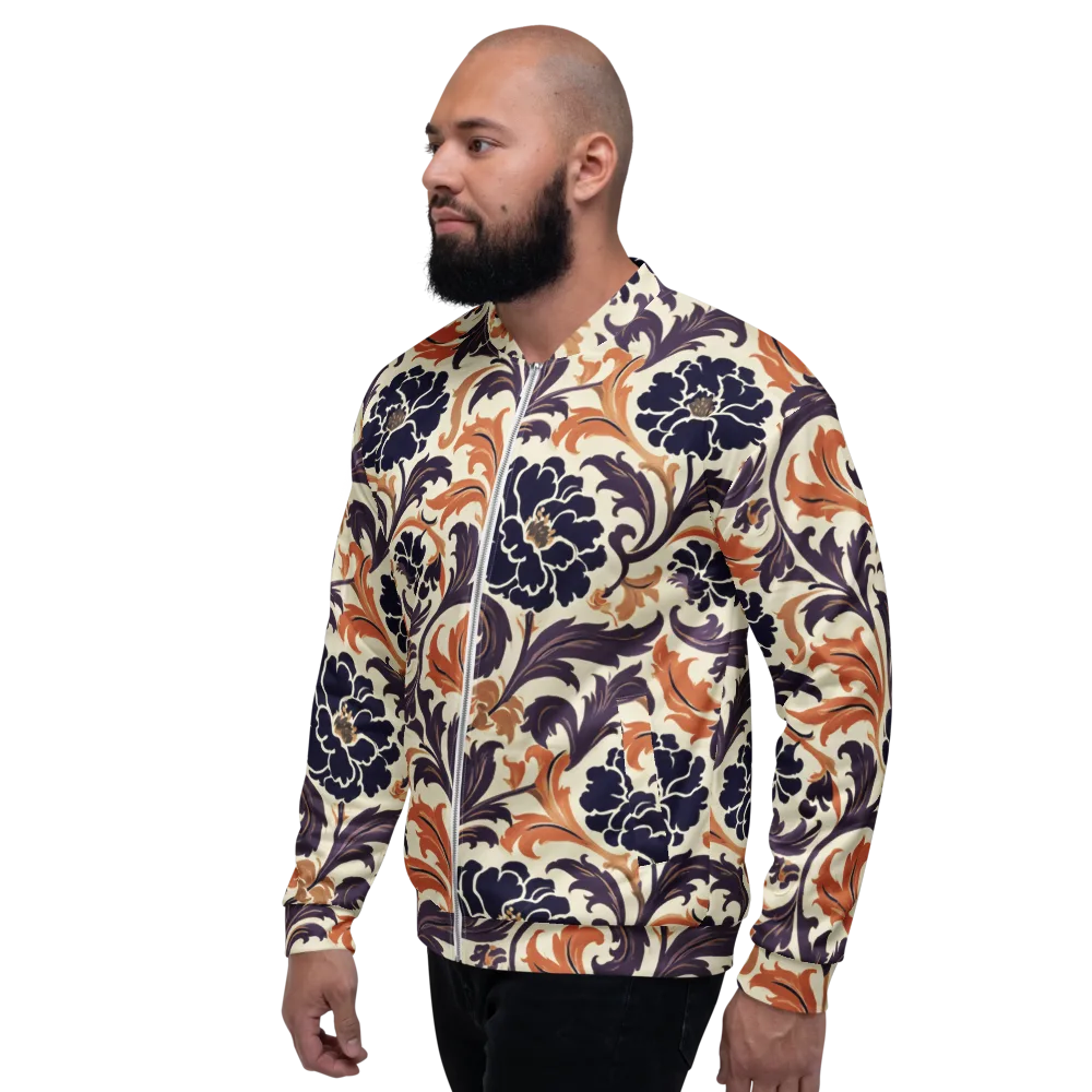 Copper Nocturne on Bomber Jacket — Left