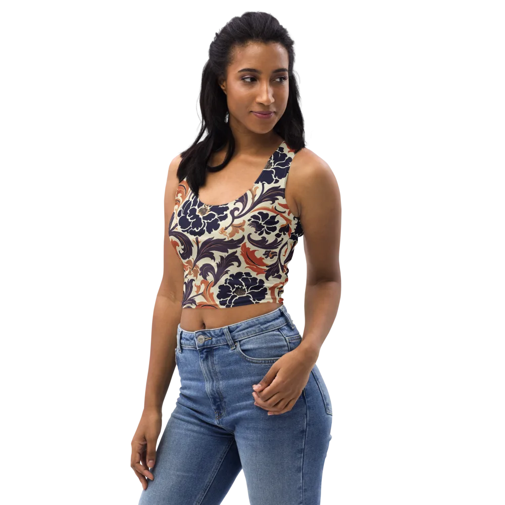 Copper Nocturne on Crop Top — Left Front