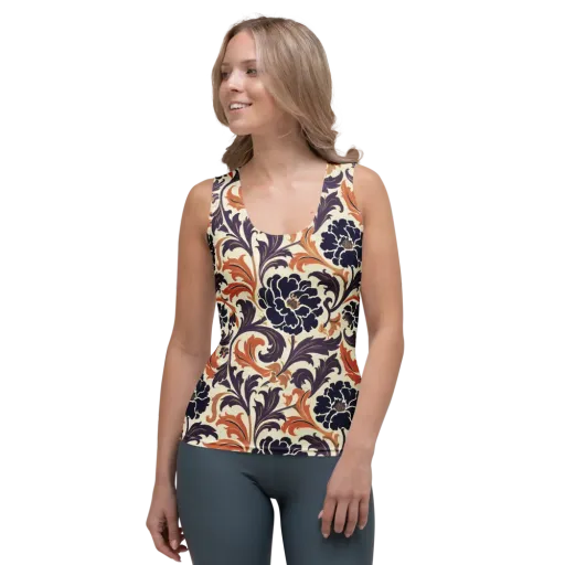 Copper Nocturne on a Women's Tank Top