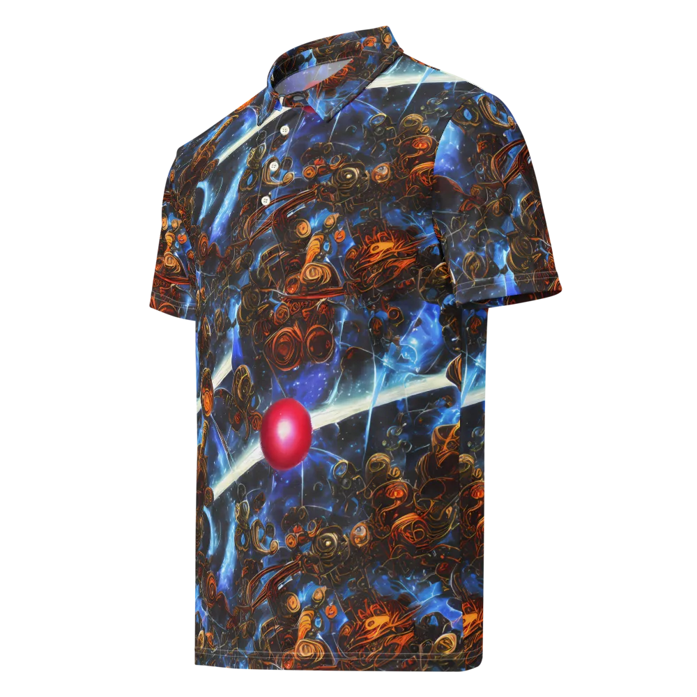 Pimenov's Cosmos on Men's Slim Fit Polo Shirt — Left Front