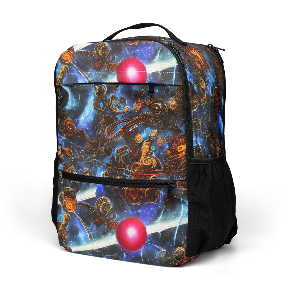 Pimenov's Cosmos on Utility Backpack — Left Front