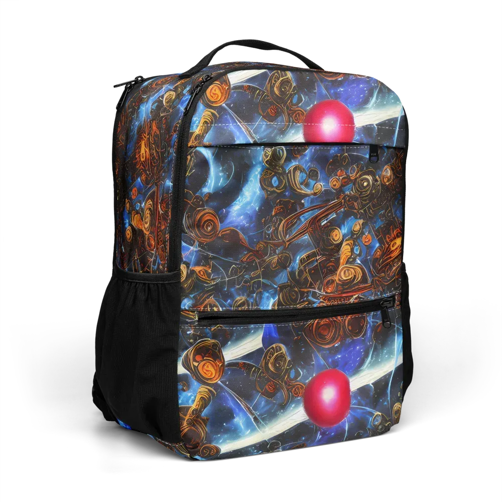 Pimenov's Cosmos on Utility Backpack — Right Front