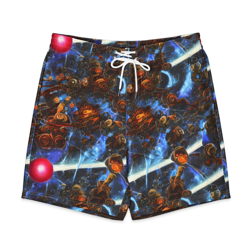 Pimenov's Cosmos on Men's Board Shorts — Front