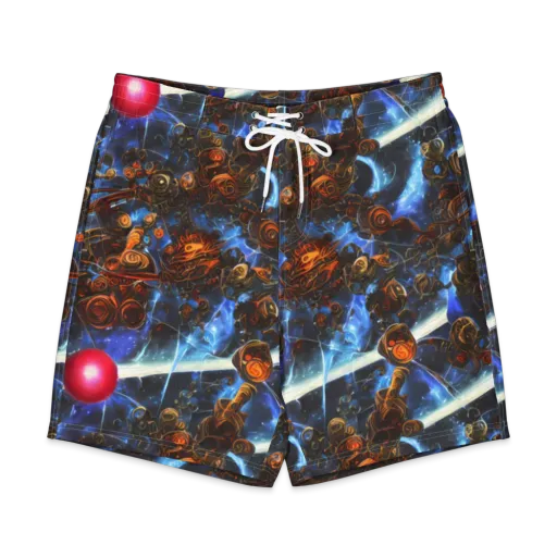 Pimenov's Cosmos on a Men's Board Shorts