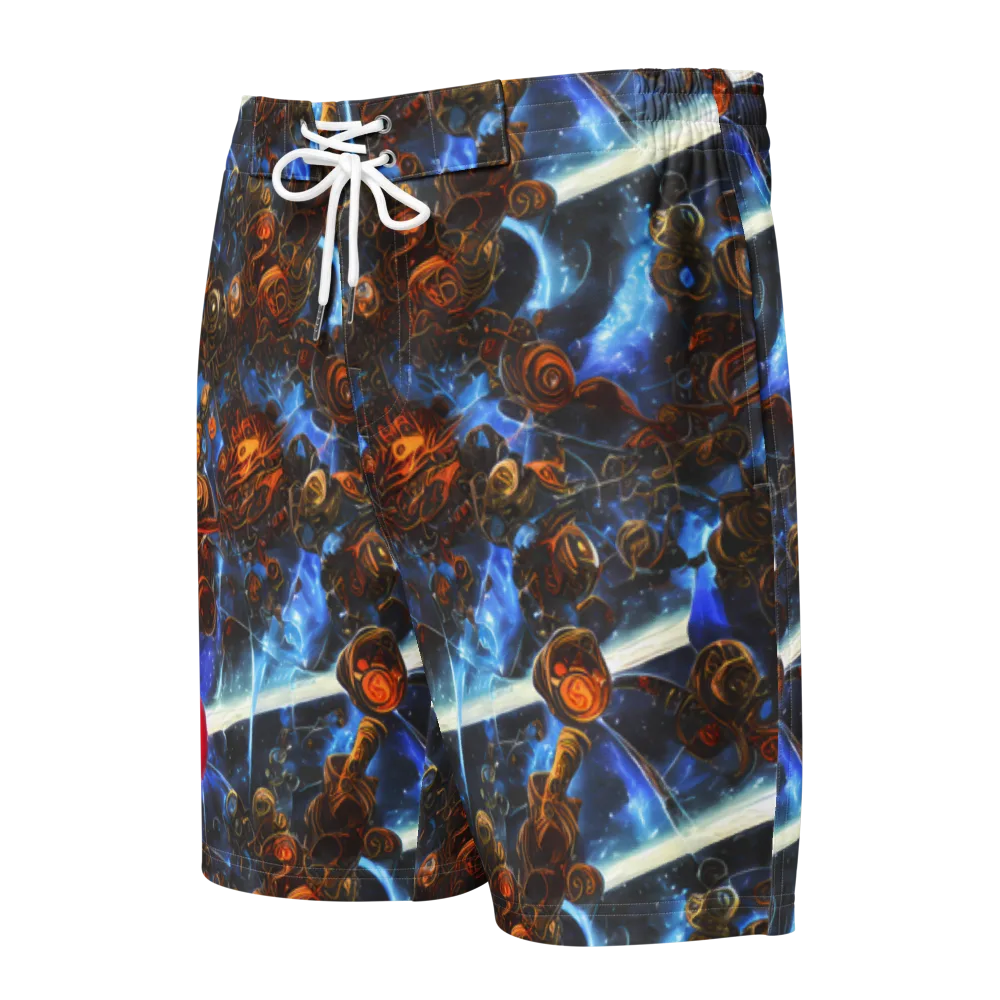 Pimenov's Cosmos on Men's Board Shorts — Front