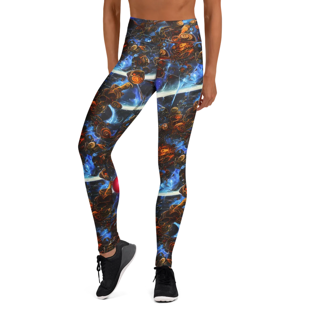 Pimenov's Cosmos on Yoga Leggings — Front