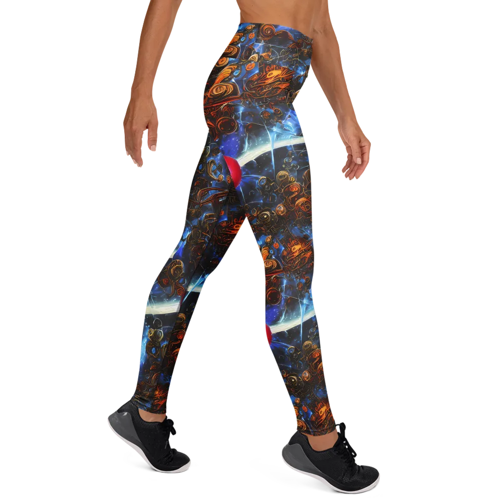 Pimenov's Cosmos on Yoga Leggings — Right