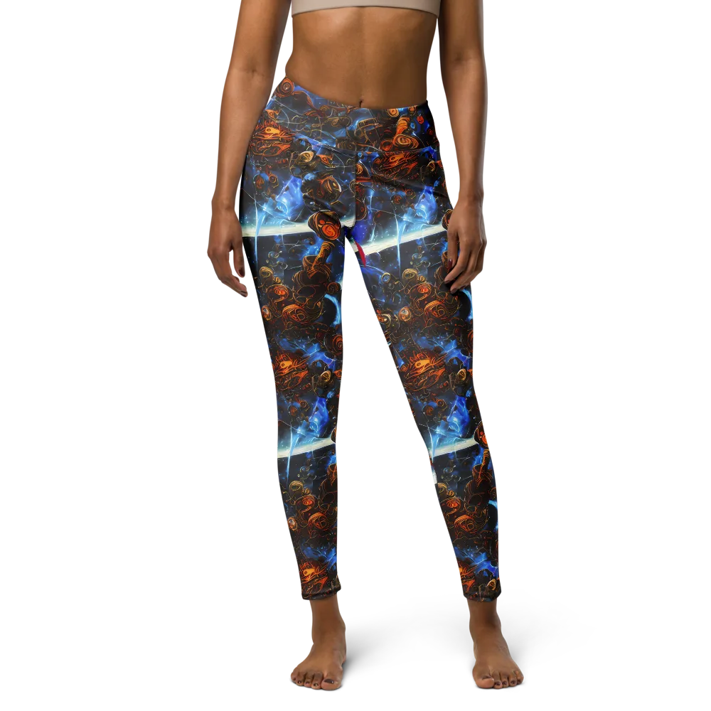 Pimenov's Cosmos on Yoga Leggings — Front