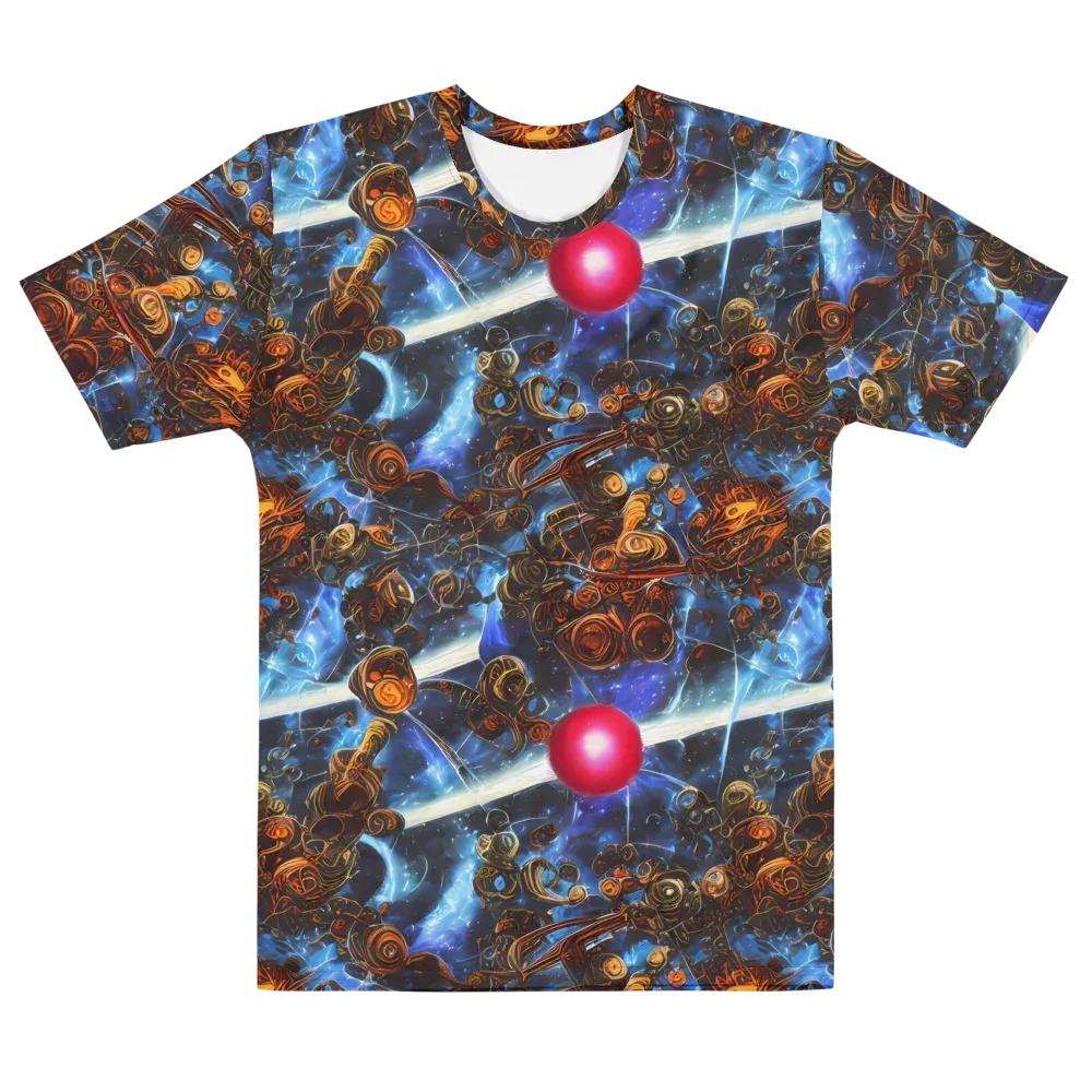 Pimenov's Cosmos on Men's Cotton Crew Neck T-Shirt — Front