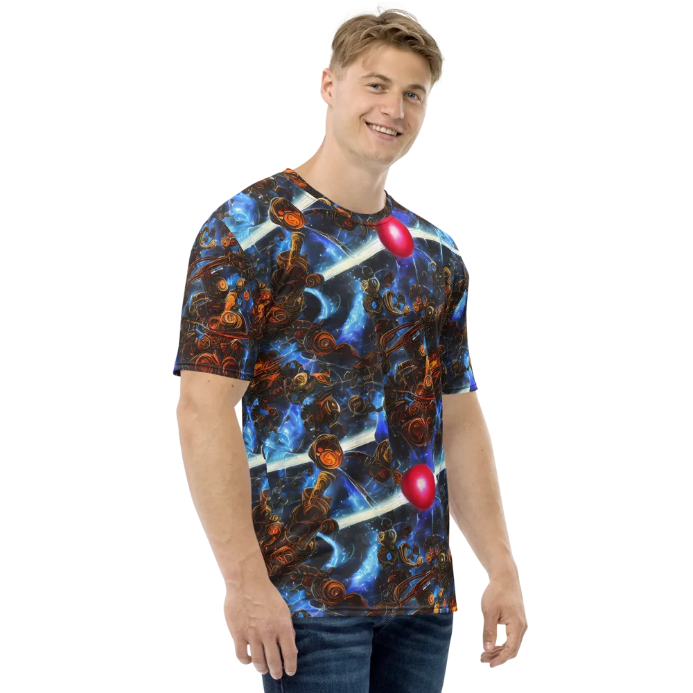 Pimenov's Cosmos on Men's Crew Neck T-Shirt — Right