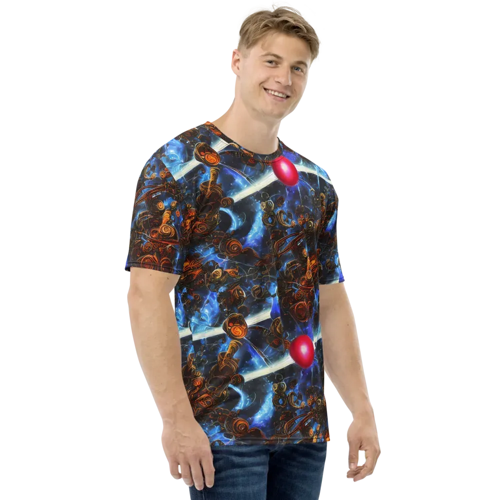Pimenov's Cosmos on Men's Crew Neck T-Shirt — Right