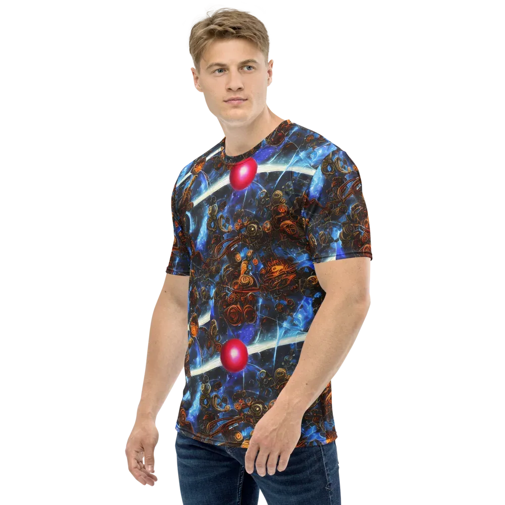 Pimenov's Cosmos on Men's Crew Neck T-Shirt — Left