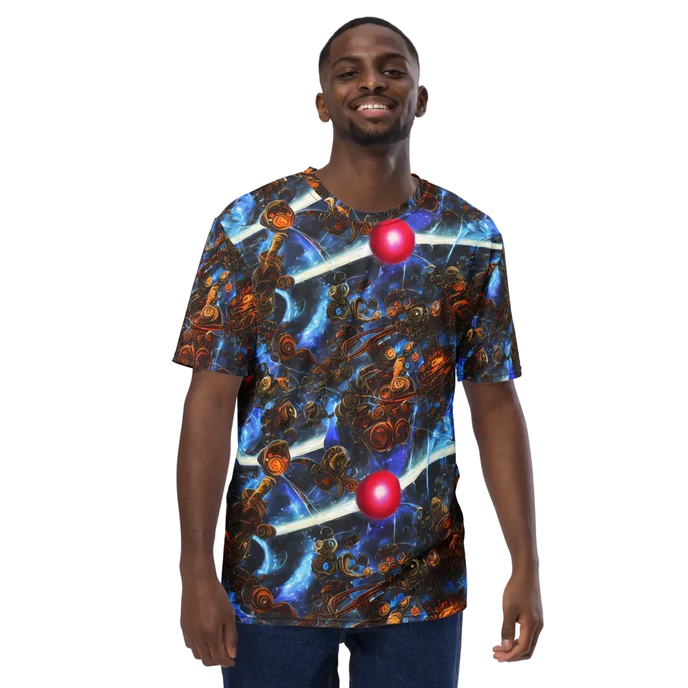 Pimenov's Cosmos on Men's Crew Neck T-Shirt — Front