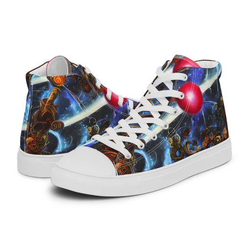 Pimenov's Cosmos on a Men's High Top Canvas Shoes