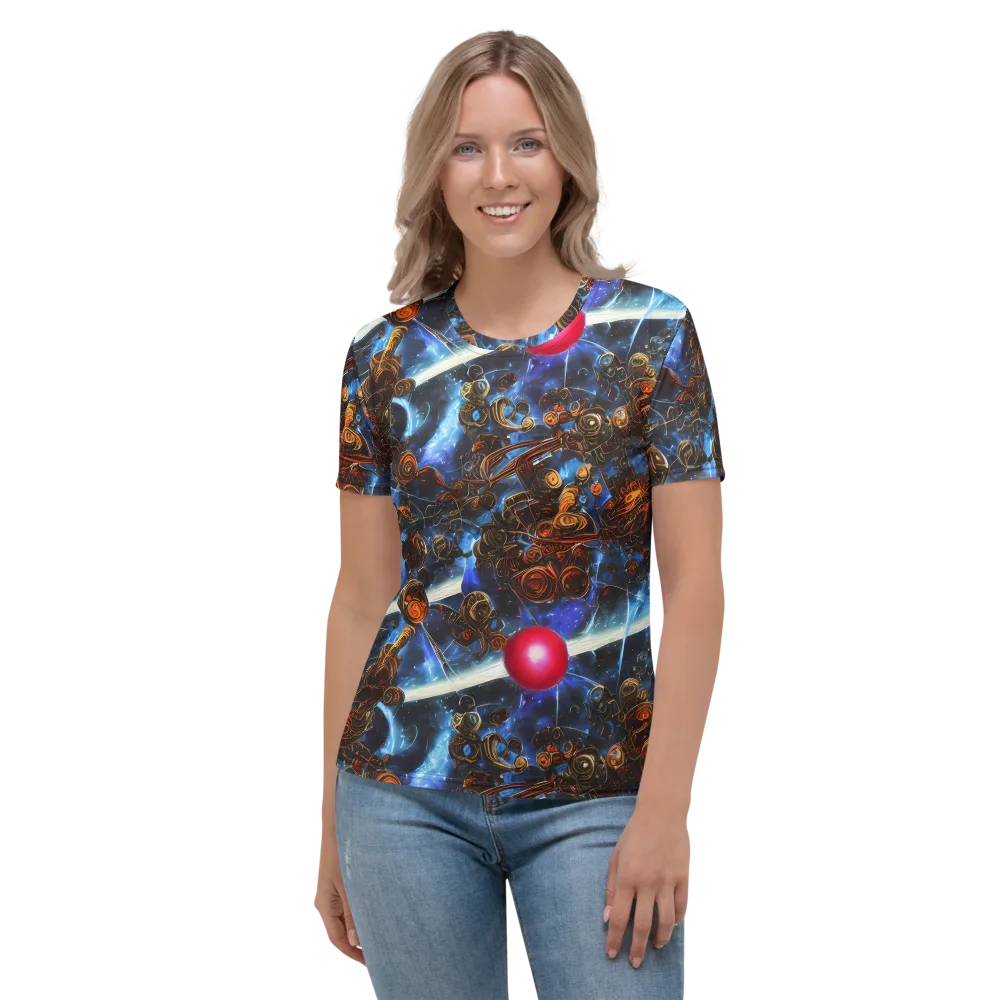 Pimenov's Cosmos on Women's Crew Neck T-Shirt — Front