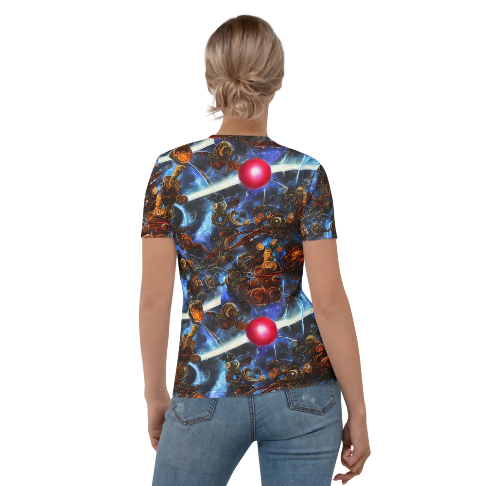 Pimenov's Cosmos on Women's Crew Neck T-Shirt — Back