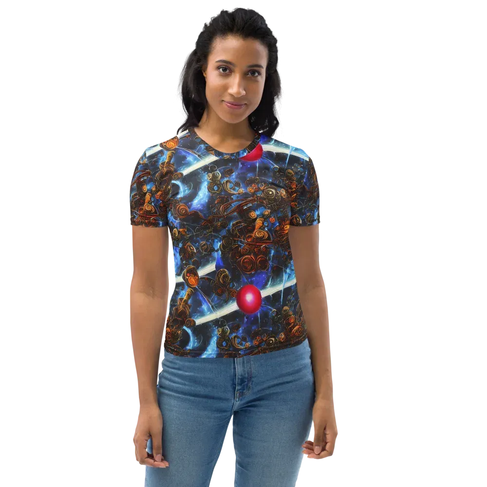 Pimenov's Cosmos on Women's Crew Neck T-Shirt — Front