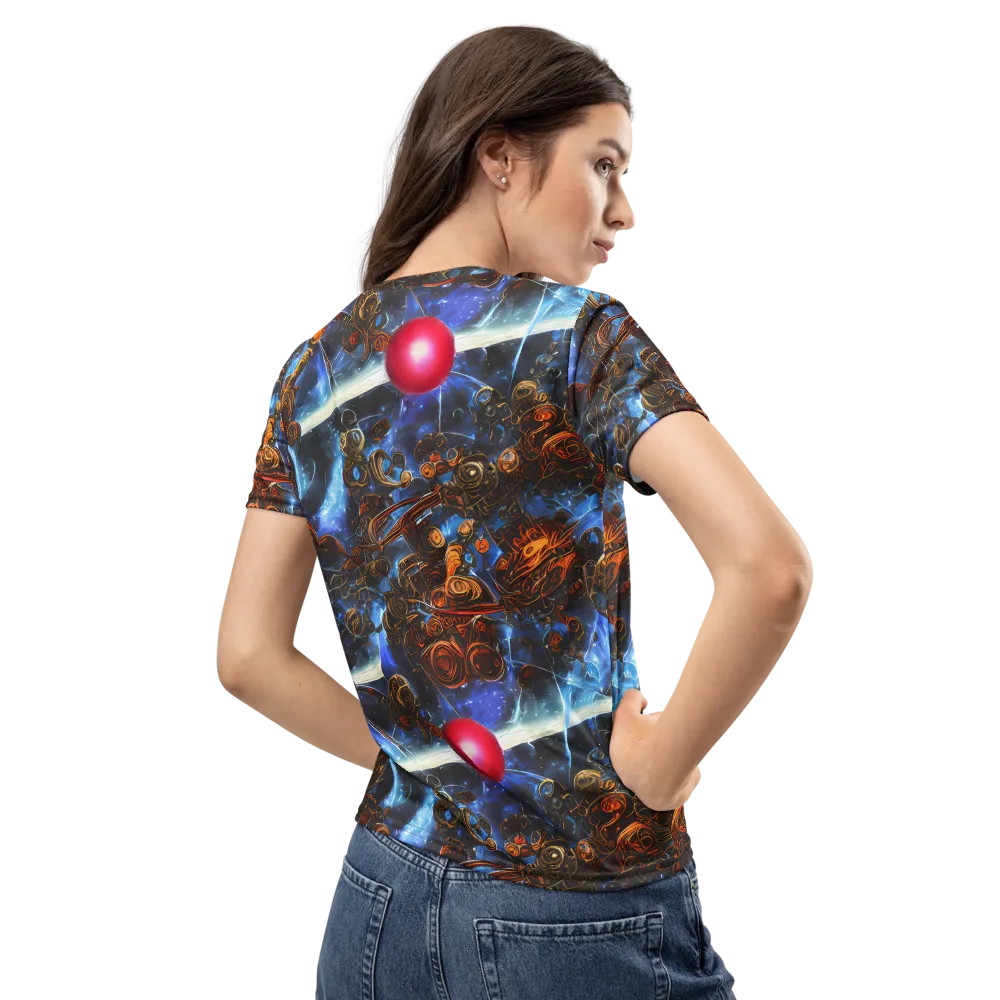 Pimenov's Cosmos on Women's Crew Neck T-Shirt — Back