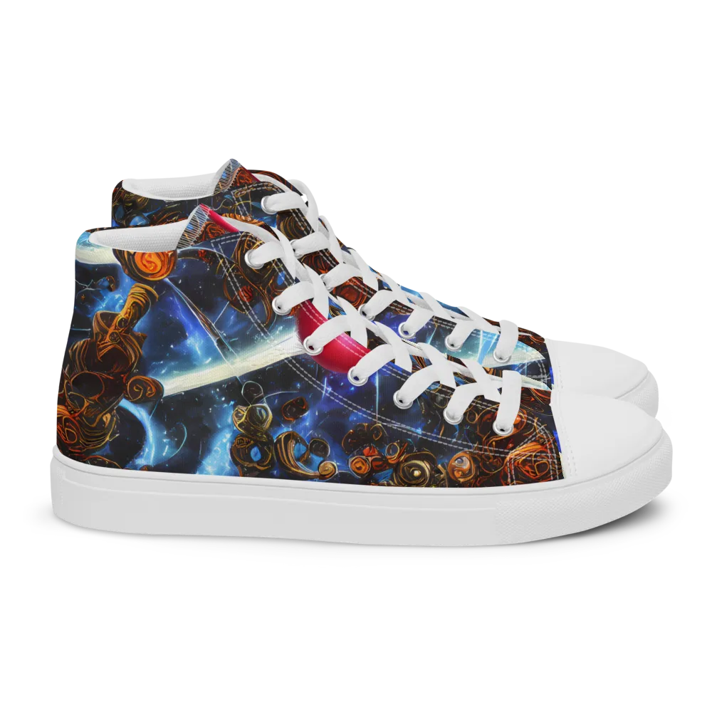 Pimenov's Cosmos on Women's High Top Canvas Shoes — Right