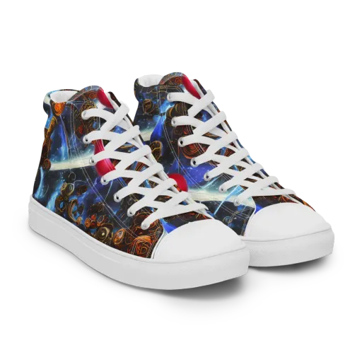 Pimenov's Cosmos on a Women's High Top Canvas Shoes