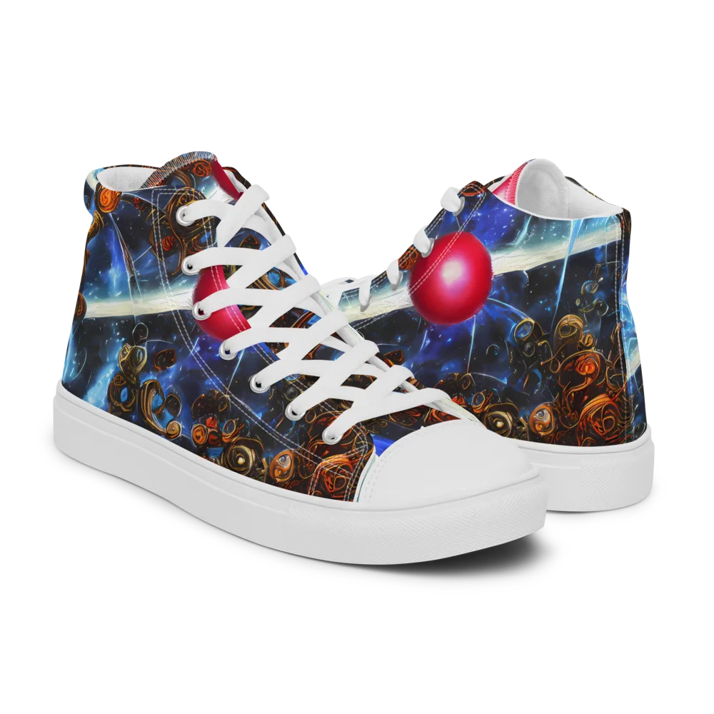 Pimenov's Cosmos on Women's High Top Canvas Shoes — Right
