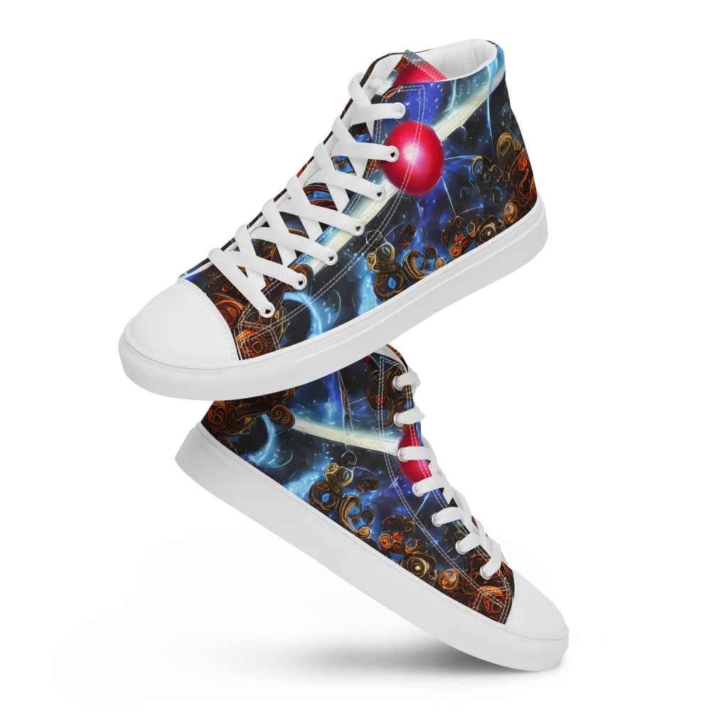 Pimenov's Cosmos on Women's High Top Canvas Shoes — Front