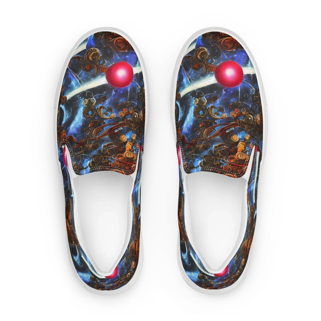Pimenov's Cosmos on Men's Slip-On Canvas Shoes — Front