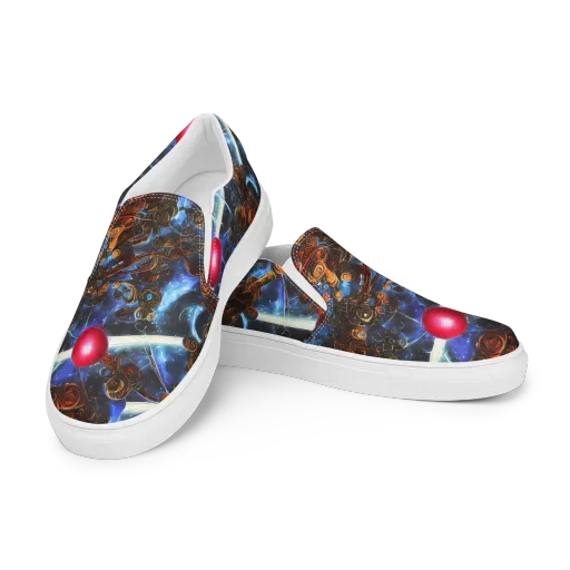 Pimenov's Cosmos on a Men's Slip-On Canvas Shoes