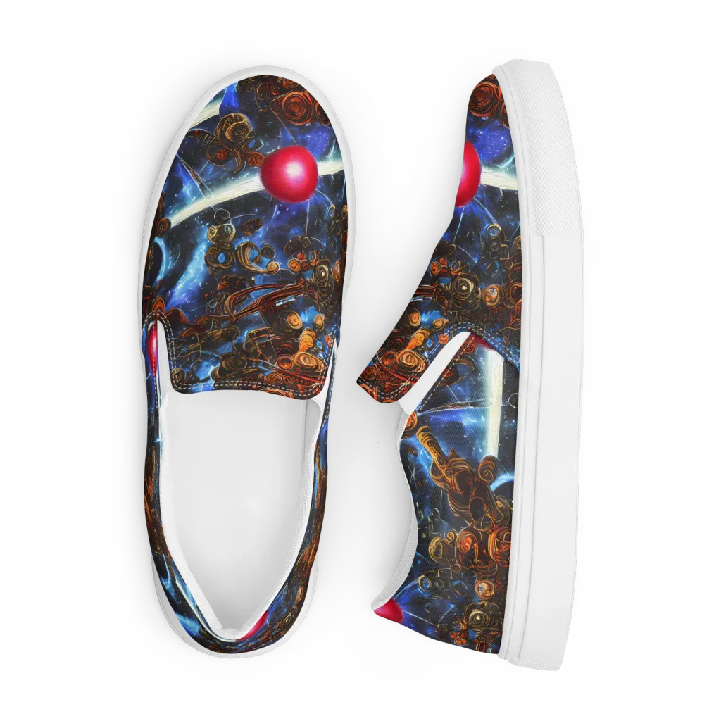 Pimenov's Cosmos on Men's Slip-On Canvas Shoes — Front