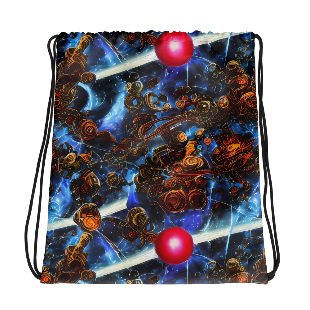 Pimenov's Cosmos on Drawstring Bag — Photo