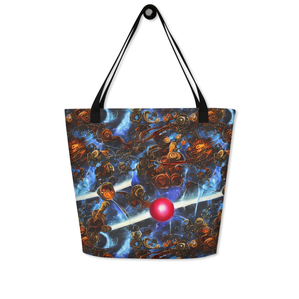 Pimenov's Cosmos on Large Tote Bag W/ Pocket — Front