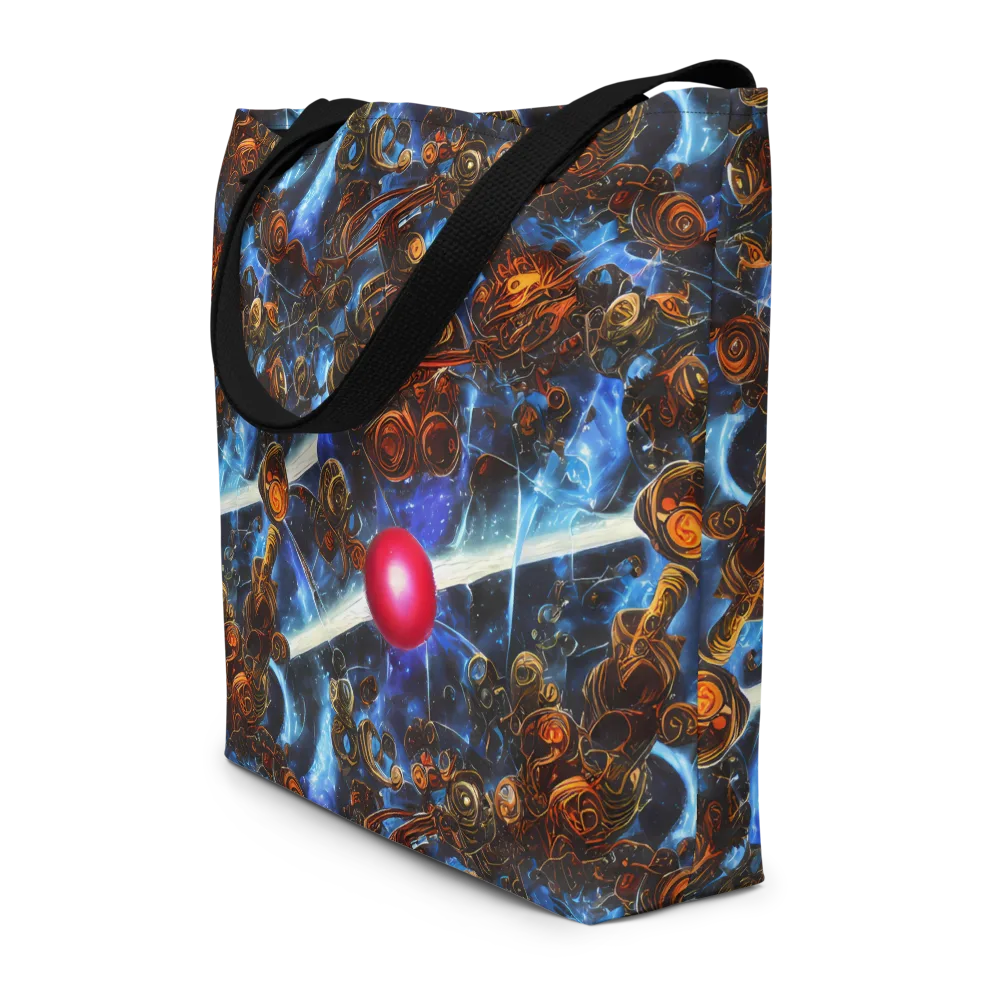 Pimenov's Cosmos on Large Tote Bag W/ Pocket — Front