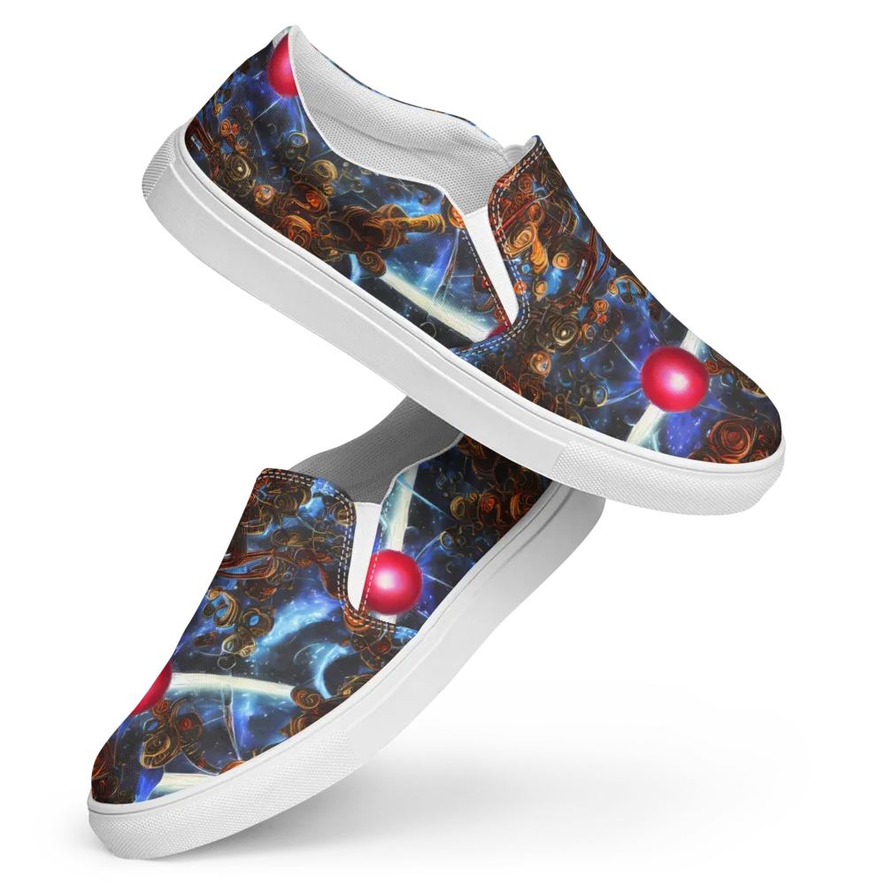 Pimenov's Cosmos on Women's Slip-On Canvas Shoes — Front