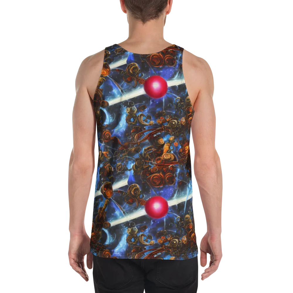 Pimenov's Cosmos on Men's Tank Top — Back