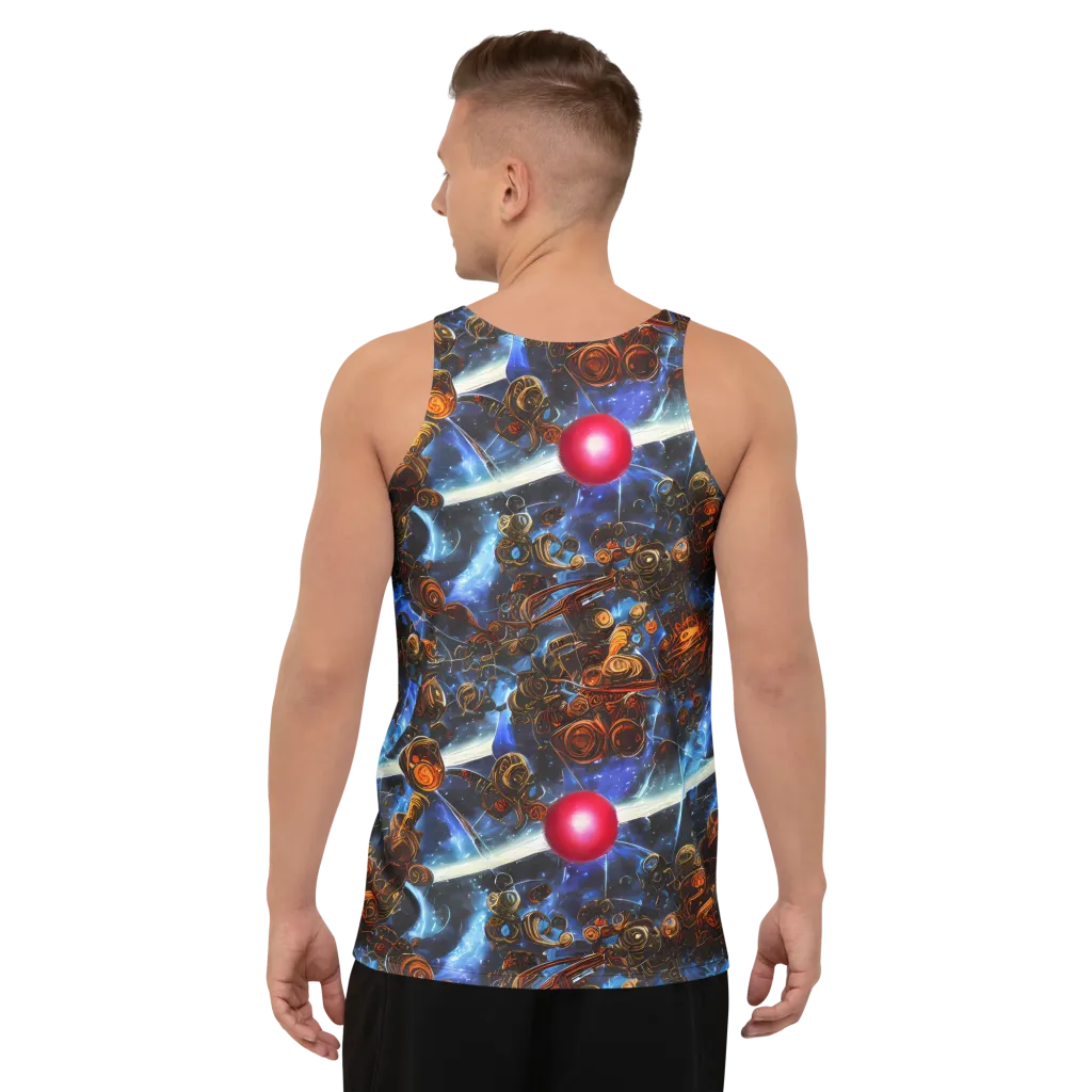 Pimenov's Cosmos on Men's Tank Top — Back