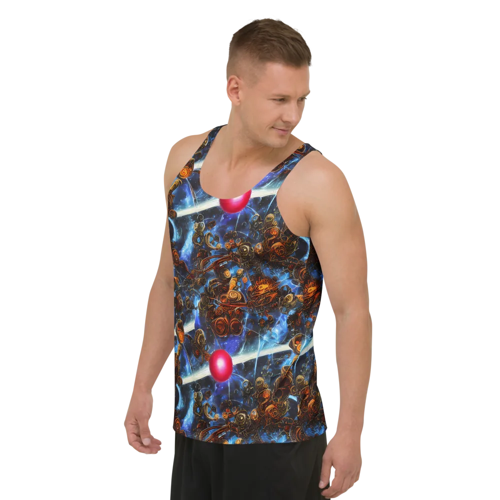 Pimenov's Cosmos on Men's Tank Top — Left Front