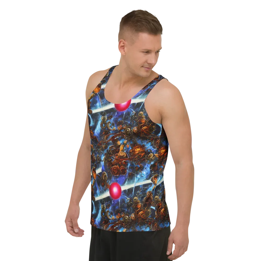 Pimenov's Cosmos on Men's Tank Top — Left Front