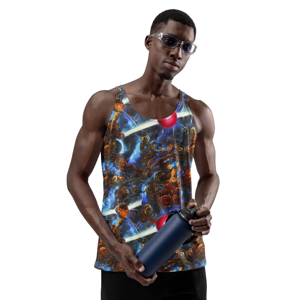 Pimenov's Cosmos on Men's Tank Top — Front