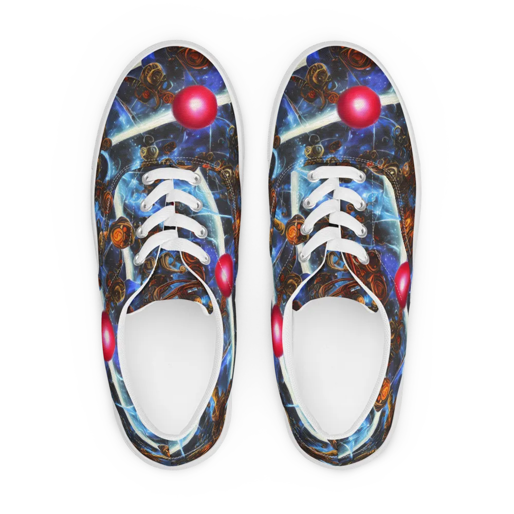 Pimenov's Cosmos on Men's Lace-Up Canvas Shoes — Front