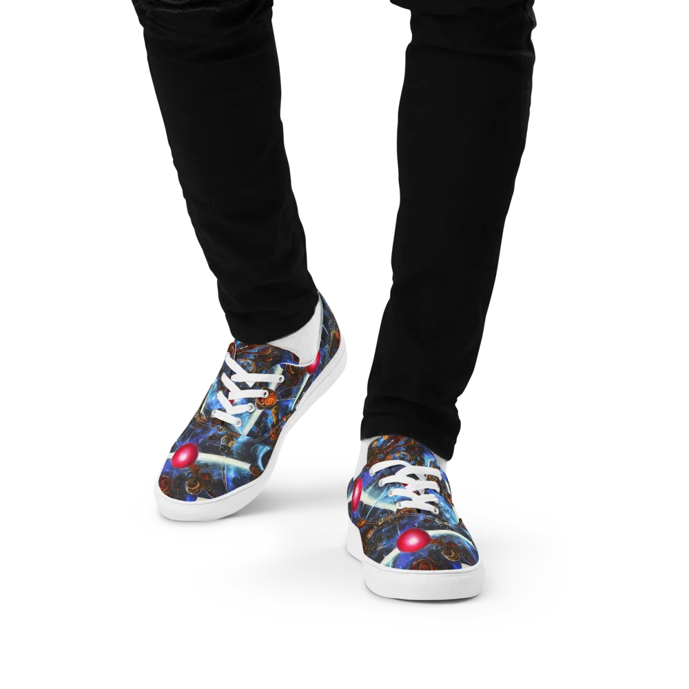 Pimenov's Cosmos on Men's Lace-Up Canvas Shoes — Front