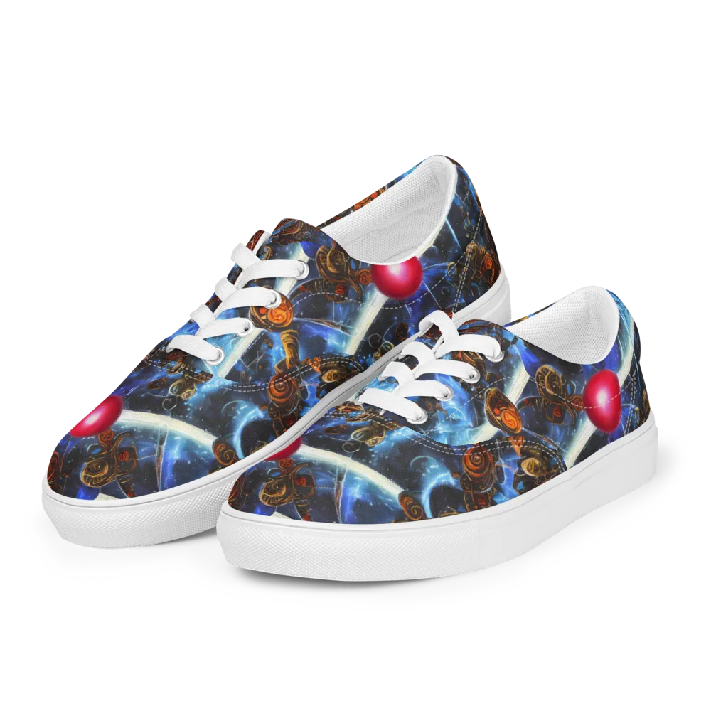 Pimenov's Cosmos on Men's Lace-Up Canvas Shoes — Left Front