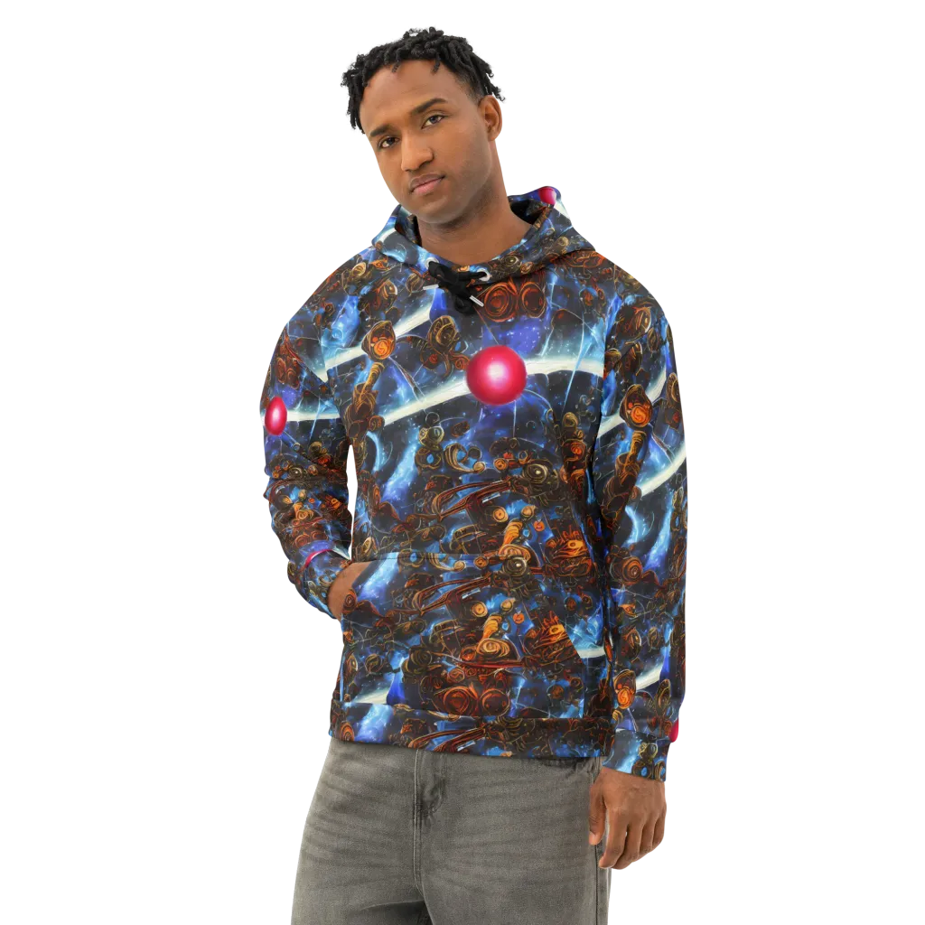 Pimenov's Cosmos on Cotton Hoodie — Left Front